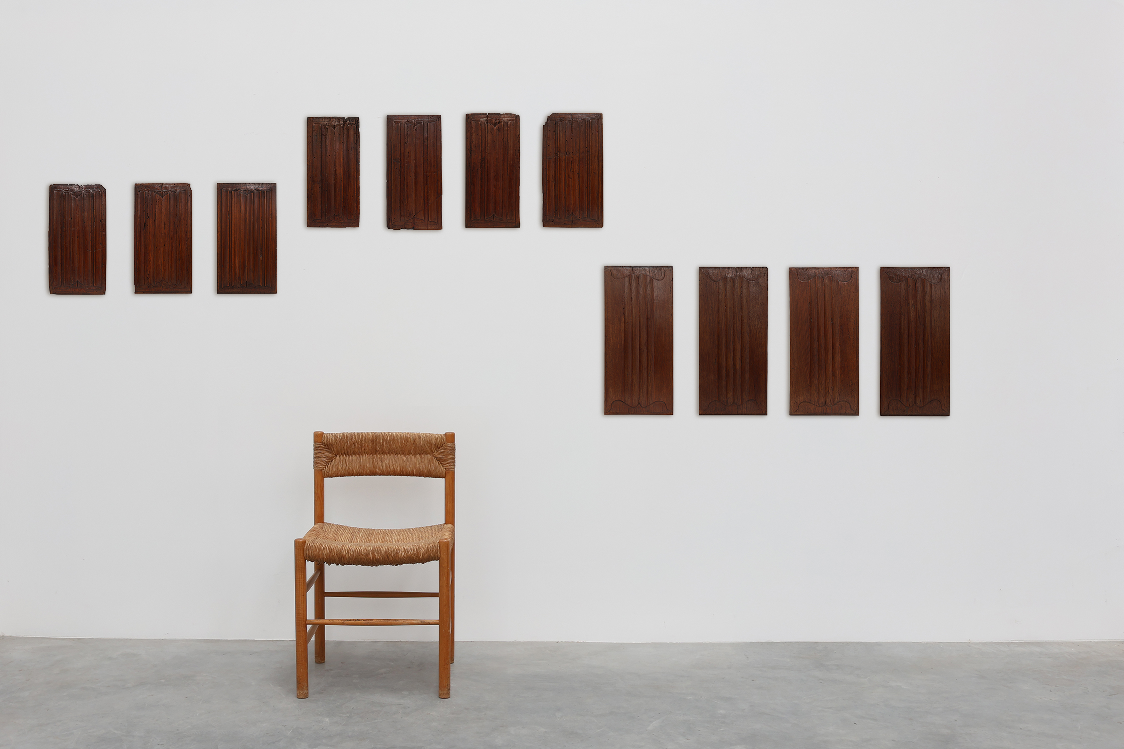 16th Century oak carved Gothic Panels, 11 pieces, Belgiumthumbnail